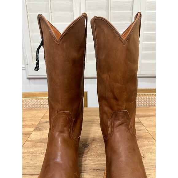 Cleo + Wolf Women's Ivy Western Cowboy Boots Brown Leather Size 9 NWOB Stylish - Picture 6 of 16